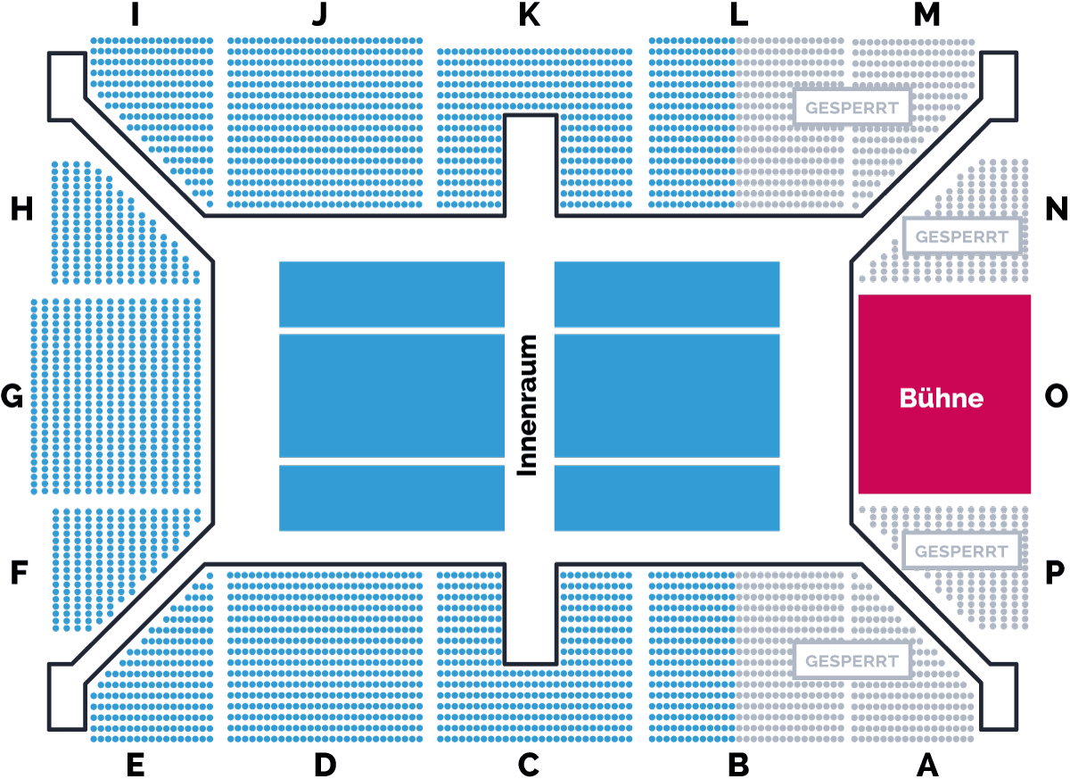 Flens-Arena Hallenplan Konzert